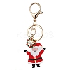 Christmas Theme Printed Acrylic Pendants Keychain KEYC-JKC00887-4