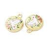 Printed Alloy Pendants AL-CBA7256-16C-G-3
