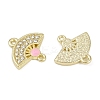 Alloy Crystal Rhinestone Fan Connector Charms FIND-M079-03G-2
