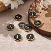 Golden Plated Alloy Charms LS-X-ENAM-S118-02I-5