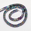 Electroplate Non-magnetic Synthetic Hematite Heishi Beads Strands G-J171A-4x4mm-01-2