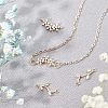 20Ppcs 2 Style Brass Micro Pave Clear Cubic Zirconia Links Connectors KK-CA0002-93-4