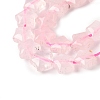 Natural Rose Quartz Star Beads Strands G-Z080-A10-4