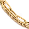 304 Stainless Steel Multi-Strand Chain Bracelets LS-BJEW-G711-03D-G-2