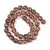 Handmade Gold Sand Lampwork Beads Strands LAMP-P051-L06-10mm-2