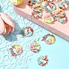 16Pcs 4 Styles Alloy Enamel Pendants ENAM-FS0002-24-7
