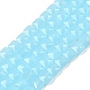 Imitation Jade Glass Beads Strands GLAA-L050-B02-1