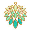 304 Stainless Steel with Enamel Pendants SA-OY001-30G-1