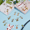 14Pcs 7 Styles Alloy Enamel Stethoscope Pendant Decorations HJEW-OC00168-4