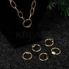 Brass Screw Carabiner Lock Charms X-KK-T047-06G-7