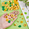 100Pcs 10 Styles Opaque Resin Cabochons RESI-PH0002-60-2