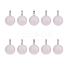 10Pcs Natural Rose Quartz Pendants G-HS0001-05-1