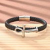Braided Microfiber Leather Cord Bracelets BJEW-Q010-05A-3