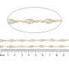 Rack Plating Brass Chains Micro Pave Cubic Zirconia AJEW-Q150-07G-06-2