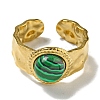 Ion Plating(IP) 304 Stainless Steel Open Cuff Rings RJEW-C079-18G-01-2