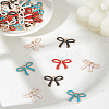 30Pcs 5 Colors Alloy Enamel Pendants ENAM-LP0001-82-1