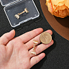 2Pcs Brass Hook and S-Hook Clasps FIND-BBC0004-40-3