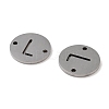 Non-Tarnish 201 Stainless Steel Hollow Flat Round Links FIND-R149-03L-P-2