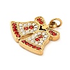 304 Stainless Steel Rhinestone Pendants FIND-I062-01G-04-2