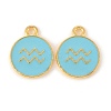 Alloy Enamel Pendants ENAM-S124-01B-16J-1