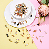 80Pcs 8 Style Natural Gemstone Connector Charms PALLOY-YW00066-4