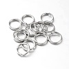 Eco-Friendly PVD Vacuum Plating & Long-Lasting Plated Brass Open Jump Rings KK-E663-6mm-P-1