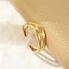 Hollow Out 304 Stainless Steel Cuff Rings for Women RJEW-G338-23G-3