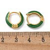 Ion Plating(IP) Enamel Hoop Earrings EJEW-G344-02G-5
