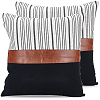 Square Imitation Leather Pillow Case AJEW-WH20006-406A-1