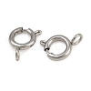 304 Stainless Steel Spring Ring Clasps STAS-B095-05D-P-2