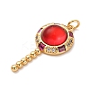 Brass Micro Pave Cubic Zirconia Pendants LS-KK-U076-04G-04-2