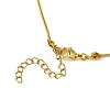 Brass Cubic Zirconia Charms Necklace NJEW-JN04919-5