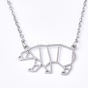 Non-Tarnish 201 Stainless Steel Pendant Necklaces NJEW-T009-JN083-1-40-1