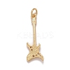 Brass Clear Cubic Zirconia Pendants KK-M229-51G-2
