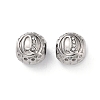 304 Stainless Steel Rhinestone European Beads STAS-A092-10Q-P-1