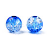 Transparent Crackle Acrylic Beads CACR-N002-21B-4