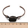 Natural Tourmaline & Quartz Crystal Cuff Bangles G-B149-16R-04-5