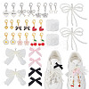 30Pcs 15 Styles Alloy & Resin & Plastic Imitation Pearl Shoes Charms HJEW-HY00121-1