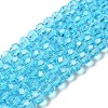 Transparent Glass Beads EGLA-A035-T8mm-D08-1