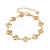 304 Stainless Steel Link Bracelets for Women BJEW-Z136-01G-2