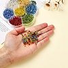 7 Colors Glass Round Seed Beads SEED-YW0001-24C-01-7