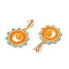 Natural Mixed Stone Boho Stud Earrings EJEW-MZ00281-6