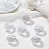 10Pcs Transparent K9 Glass Pendants GLAA-LP0001-13-1