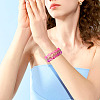 300Pcs Frosted Transparent Glass Beads GLAA-TA0002-78B-9