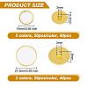 80Pcs 4 Style Plastic Shank Buttons BUTT-OC0001-52-2
