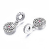 Rack Plating Alloy European Dangle Charms MPDL-N039-051-3