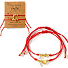 Brass Beads Braided Bead Bracelets XB9584-1-3