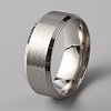 201 Stainless Steel Plain Band Ring for Men Women LS-RJEW-WH0010-06E-MP-1