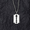 Non-Tarnish 201 Stainless Steel Pendant Necklaces for Man NJEW-Q336-02C-P-2