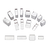 80Pcs 4 Styles Rectangle Aluminum & 20Pcs Square Iron Empty Palette Pans FIND-PH0020-97-7